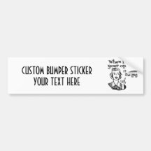 When I Want Your Opinion I'll Remove The Gag B&W Bumper Sticker