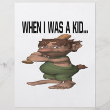 When I Was A Kid Flyer