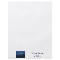 When I was a Kid... Stories Memories Paper Flyers