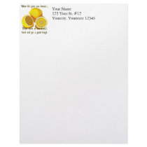 When Life Gives You Lemons Dark Humour Letterhead Template