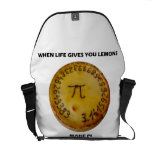 When Life Gives You Lemons Make Pi (Pi On A Pie) Courier Bags