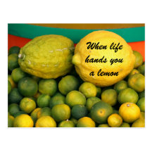 When Life Hands You a Lemon . . . Postcard