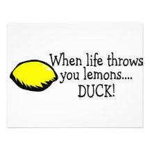 When Life Throws You Lemons Duck Lemon Custom Invite
