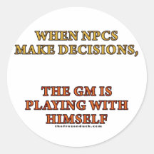 When NPCs Make Decisions Sticker