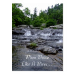 When Peace Like A River... Postcard