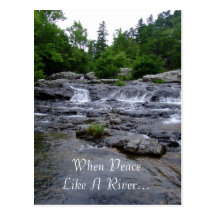 When Peace Like A River... Postcard