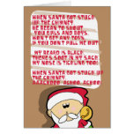 When Santa... card