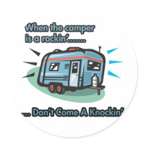 When the camper is a rockin' round sticker