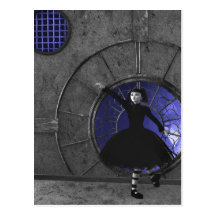 When The Rain Comes Gothic Postcard