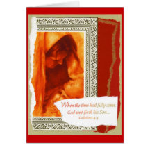 When the time had fully come... card