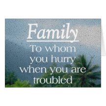 When Troubled Family Card