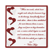 When Two Souls... Victor Hugo Quote Magnet