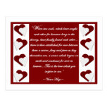 When Two Souls... Victor Hugo Quote Postcard