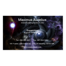 When Universes Collide Fractal Art Business Card