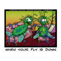 When Ur Fly Is down Funny Psychiatry Gifts & Tees Postcards