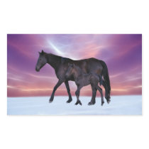 When winter comes rectangle stickers