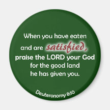 When You Have Eaten (dark background) Refrigerator Magnets