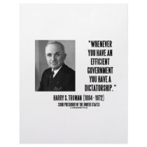 Whenever You Have An Efficient Govt Dictatorship