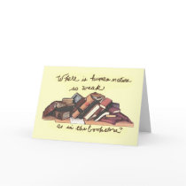 where is human nature so weak greeting card