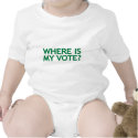 where is my vote (Iran Election) t-shirts