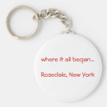 where it all began...Rosedale, New York keyring Key Chains