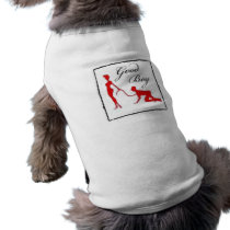 Where man belongs dog tee shirt