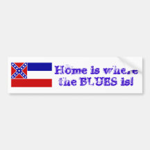 Where the BLUES is! Bumper Sticker