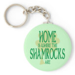 Where the Shamrocks Are Keychain