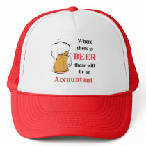 Where there is Beer - accountant Mesh Hats