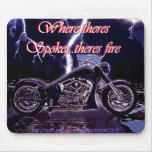 Where there's SPOKES there's FIRE! Mouse Pad