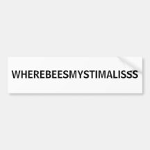 WHEREBEESMYSTIMALISSS ADHÉSIF POUR VOITURE
