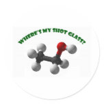 Where's My Shot Glass-Ethanol stickers
