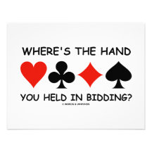 Where's The Hand You Held In Bidding? Announcements