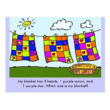 Which One is My Blanket? Postcards