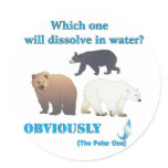 Which one will dissolve in water Polar Chemistry Sticker