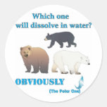 Which one will dissolve in water Polar Chemistry Sticker