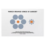 Which Orange Circle Is Larger? (Optical Illusion) stationery