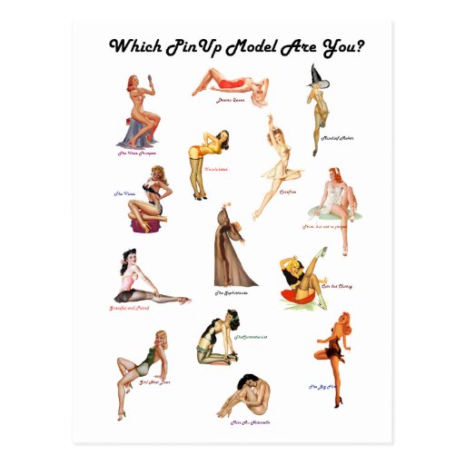 Which Pinup Model Are You? Post Cards