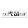 Which Way to Galt's Gulch? Bumper Stickers