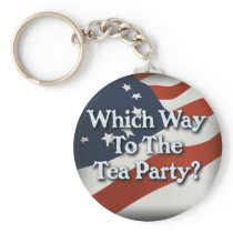 Which Way to The Tea Party? v2 Keychain