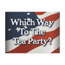 Which Way to The Tea Party? v2 Postcards