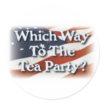 Which Way to The Tea Party? v2 Stickers