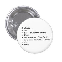 while : do pinback buttons