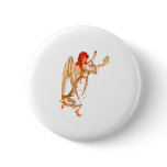 Whimsical Angel Pinback Button