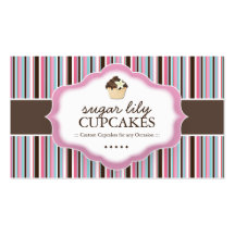 Whimsical Bakery Business Cards