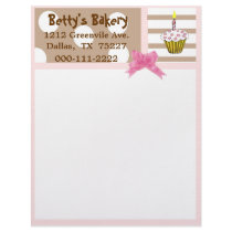Whimsical Bakery Letterhead Stationary