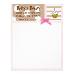 Whimsical Bakery Letterhead Stationary