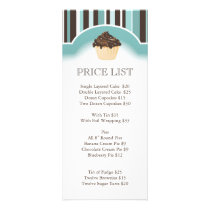 Whimsical Bakery Price List Rack Card Template