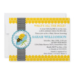 Whimsical Bee Baby Shower Invitation