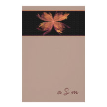 Whimsical Butterfly Flower Custom Stationery